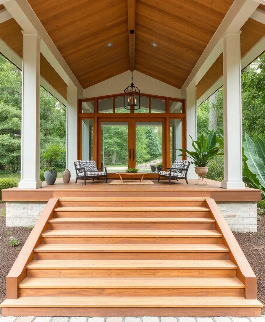 22 Mid Century Modern House Exteriors That Will Inspire Your Next Project! - 8. Open Concept Entrances