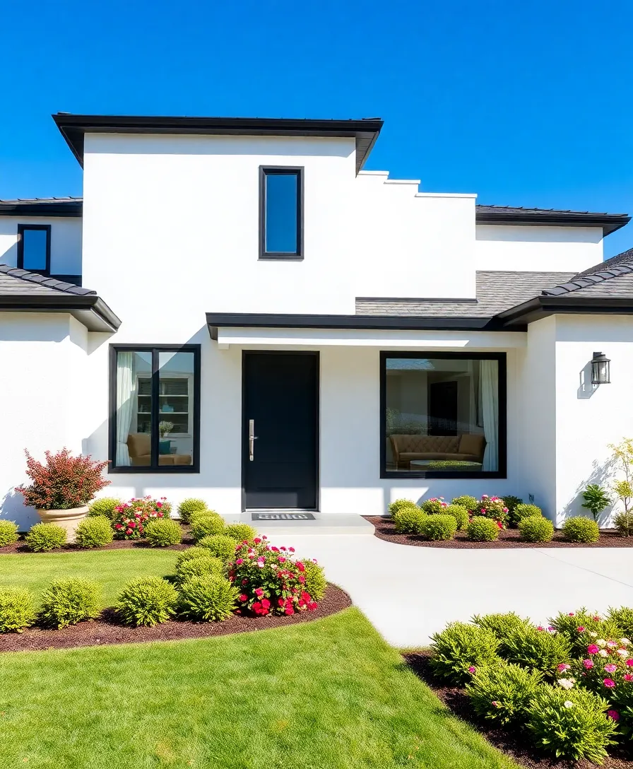 21 Modern Exterior House Colors That Will Transform Your Home Into a Showstopper! - 1. Crisp White