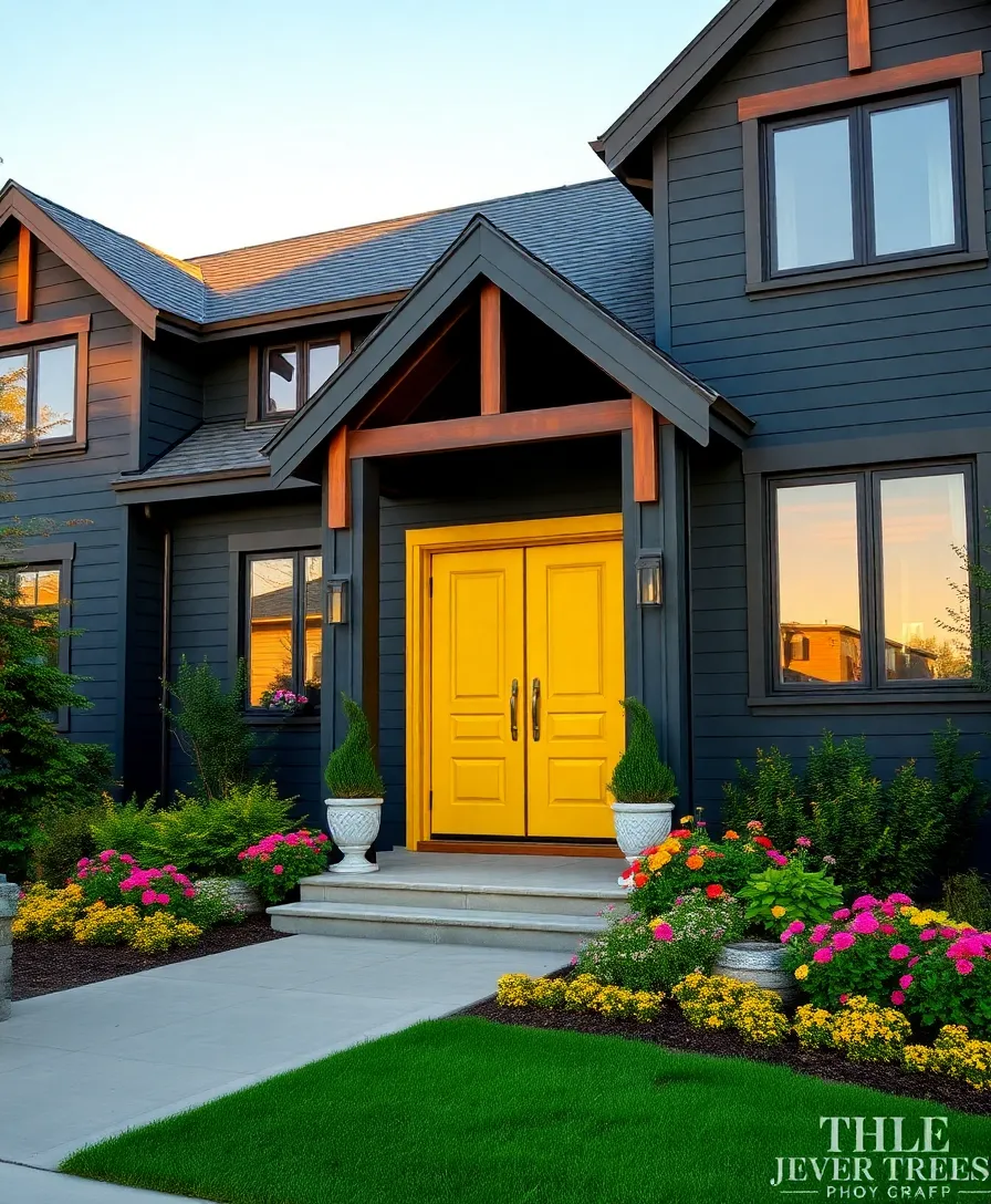 21 Modern Exterior House Colors That Will Transform Your Home Into a Showstopper! - 2. Charcoal Gray