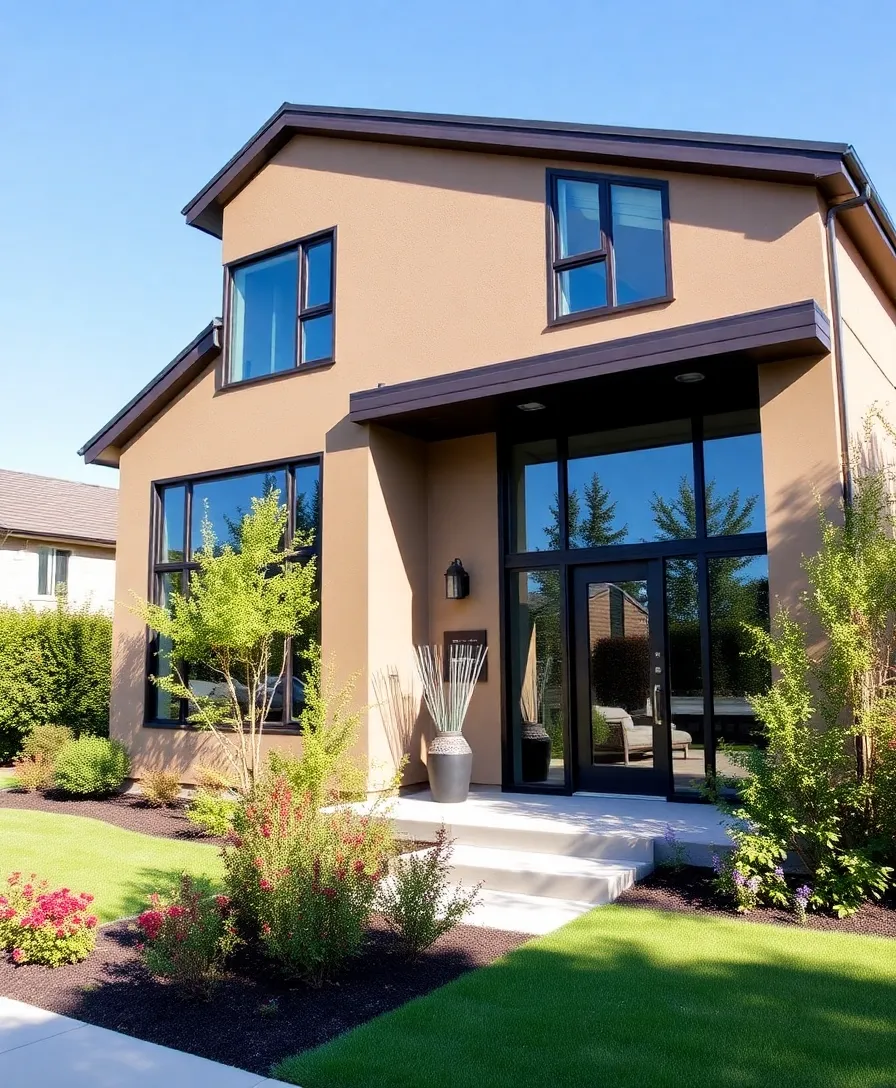 21 Modern Exterior House Colors That Will Transform Your Home Into a Showstopper! - 6. Light Mocha