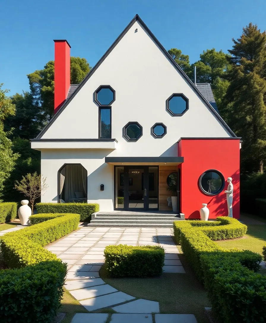 21 Jaw-Dropping Modern Exterior House Designs to Boost Your Curb Appeal Instantly! - 4. Geometric Wonders