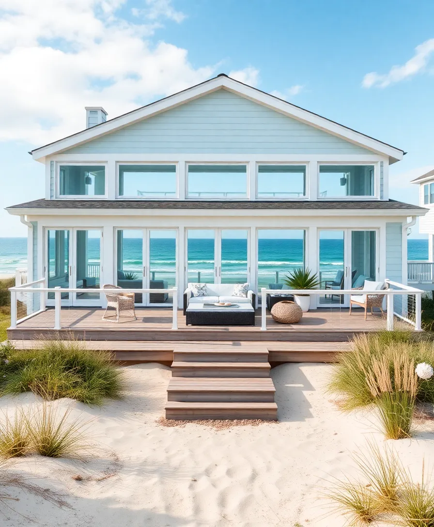 21 Jaw-Dropping Modern Exterior House Designs to Boost Your Curb Appeal Instantly! - 21. Coastal Retreats