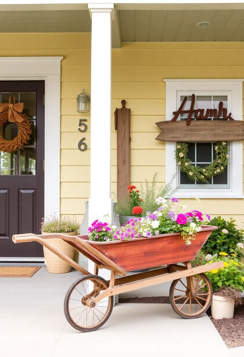 21 Eye-Catching Modern Farmhouse Exteriors That'll Leave You in Awe! - 19. Farm-Inspired Decor