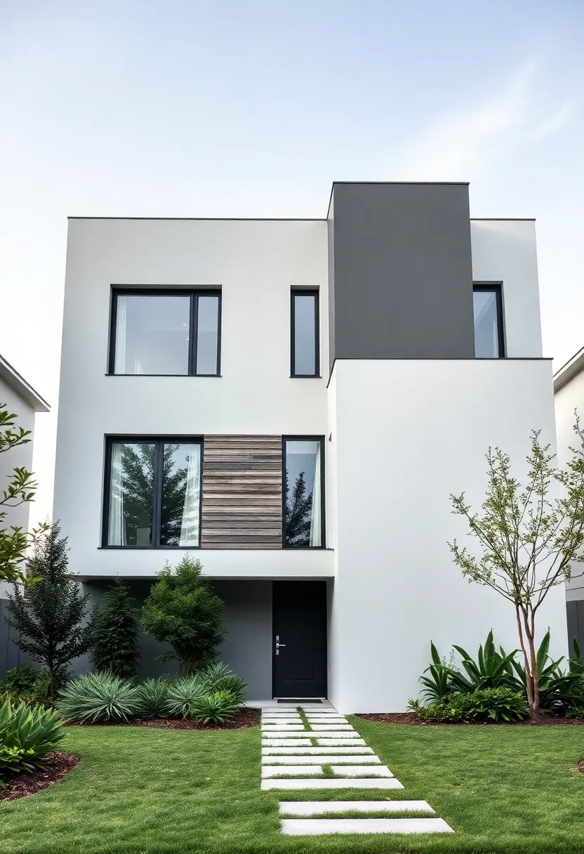 22 Modern House Exterior Designs That Will Make You the Envy of the Neighborhood! - 8. Monochrome Masterpiece