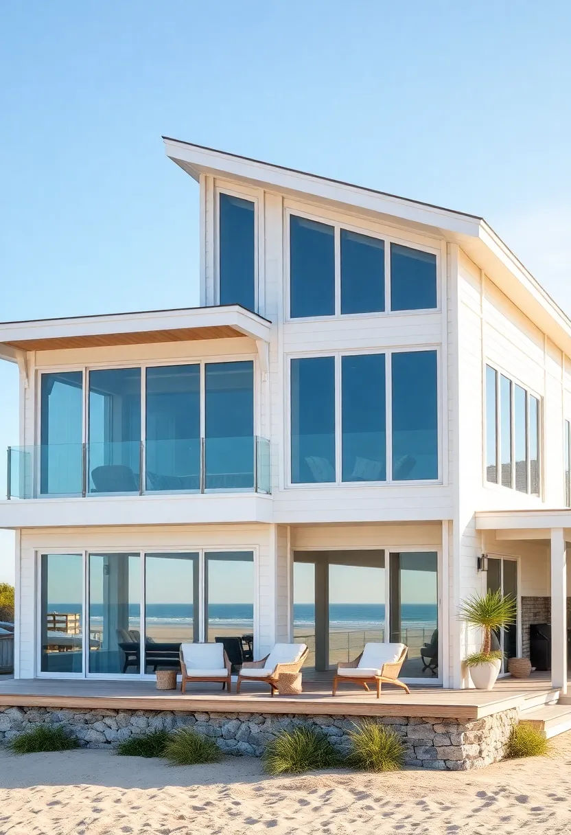 22 Modern House Exterior Designs That Will Make You the Envy of the Neighborhood! - 12. Contemporary Coastal