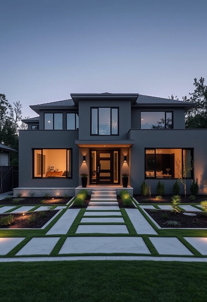 21 Exterior House Colors That Will Make Your Neighbors Jealous (You Won't Believe #15!) - 20. Elegant Stone Gray