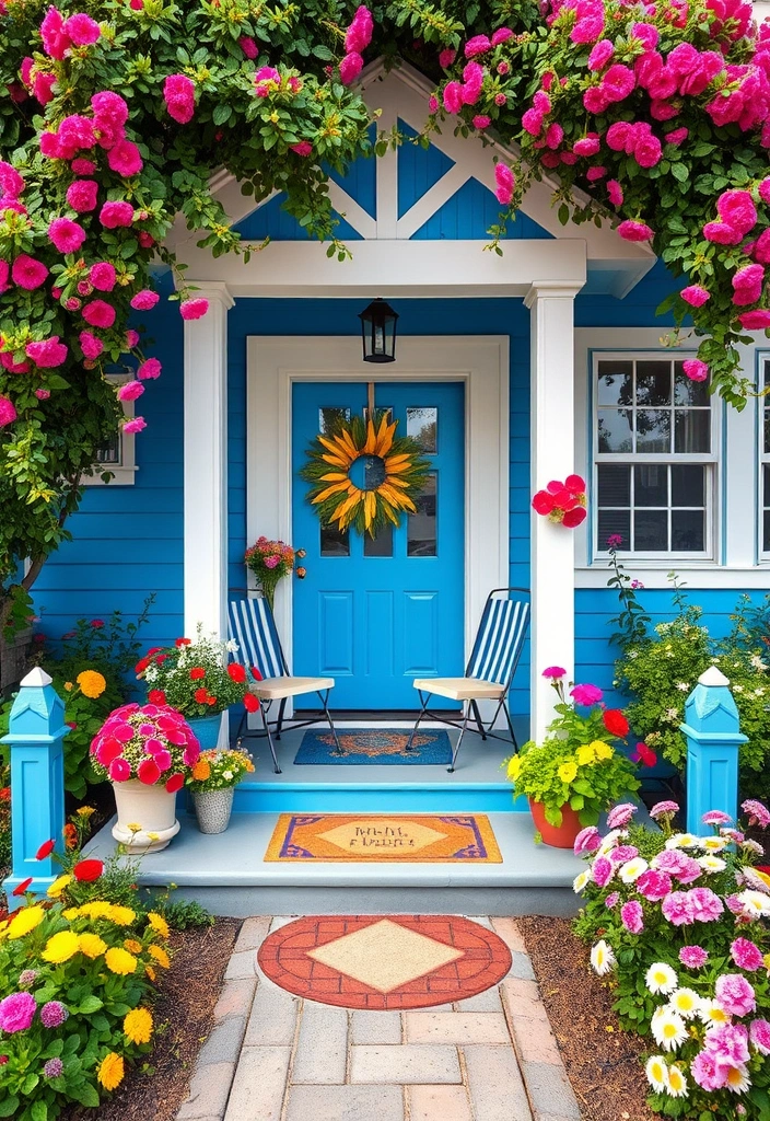 21 Stunning House Exterior Designs That Will Make Your Neighbors Jealous! - 3. Bold and Bright