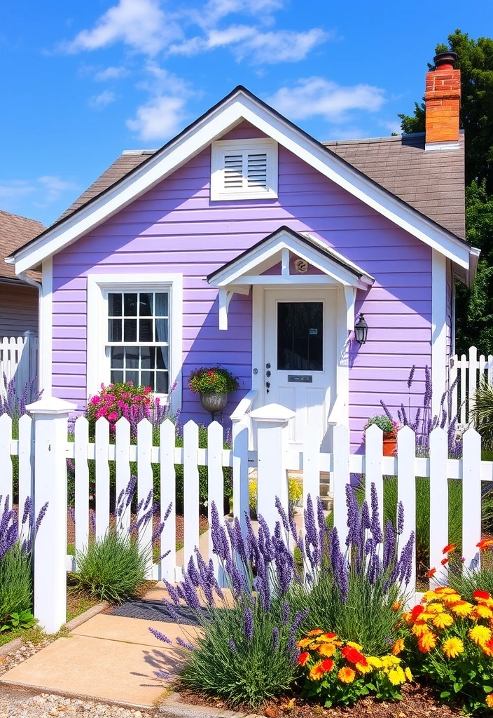 21 Exterior House Colors That Will Make Your Neighbors Jealous (You Won't Believe #15!) - 11. Charming Lavender